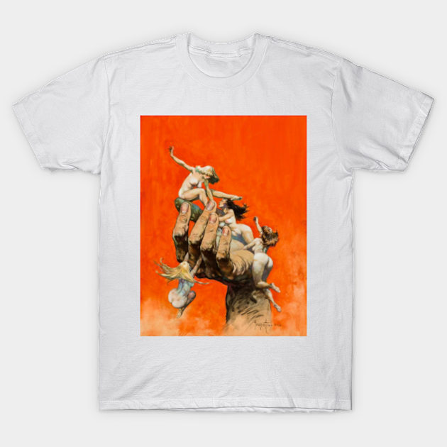 Frank Frazetta Fantastic Art Reassembled Man T Shirt Teepublic 